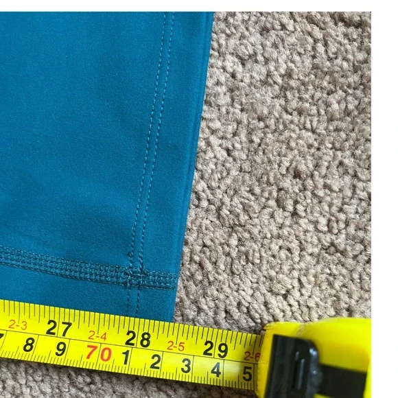 Halara XS Petite Teal Flare Leggings High Waisted Yoga Pants Athleisure - Picture 5 of 6